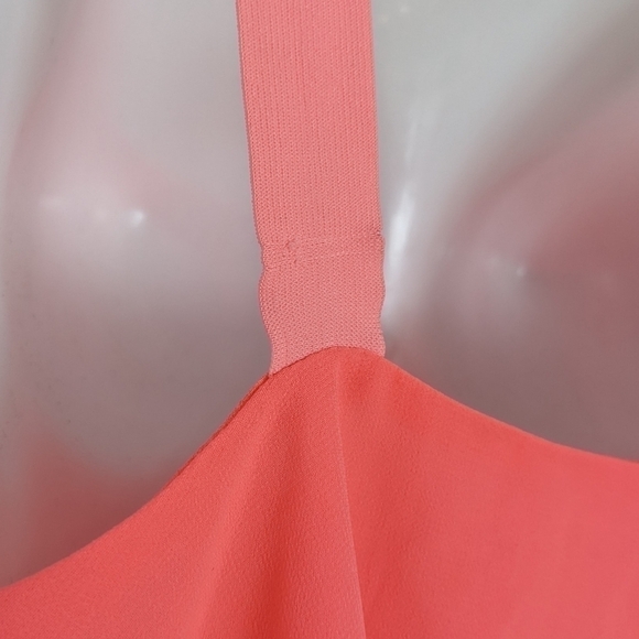 REHAB neon coral pink flowy summer top medium @v - Picture 2 of 7